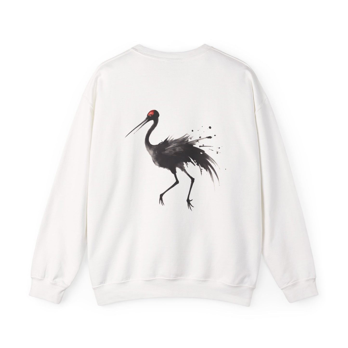 Crane Ink Drawn Unisex Sweatshirt - Luwen Collection